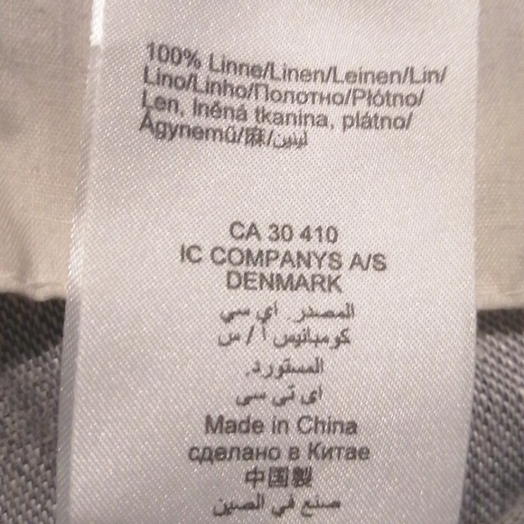 NWT, InWear   , ladies linen ,dark and light grey blend,  trouser, size US 6 - Picture 11 of 13